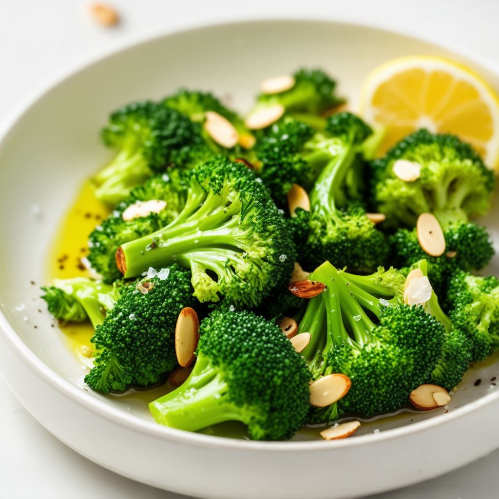 Garlic Sautéed Broccoli with Toasted Almonds