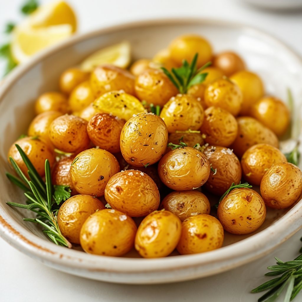 Kräuter-infused geröstete Baby-Kartoffeln