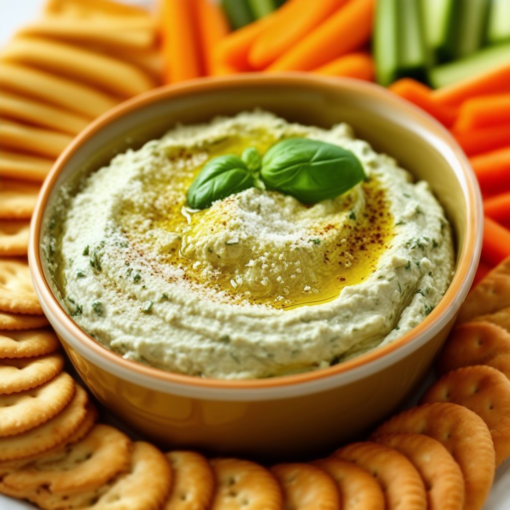 Cremiger Kräuter-Nuss-Dip