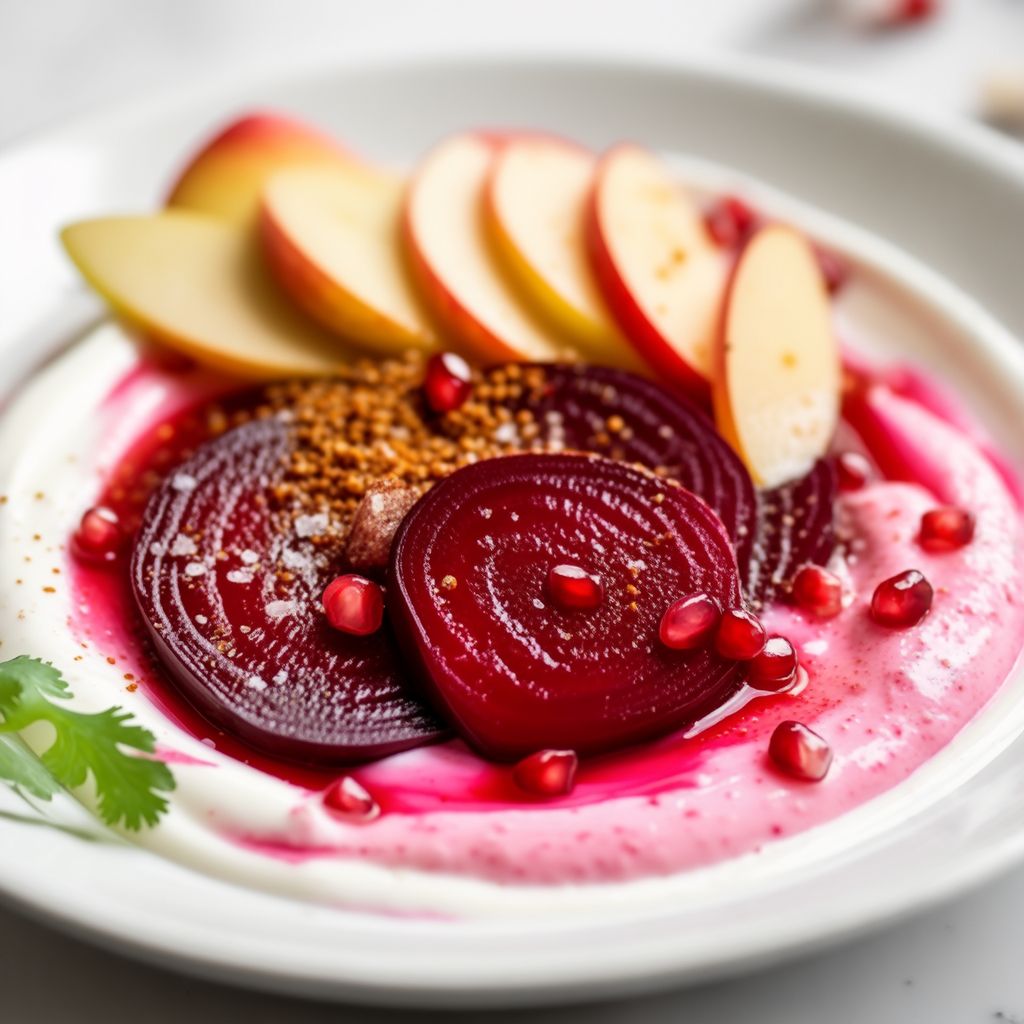 Gewürzter Rote-Bete- und Apfel-Joghurt-Salat