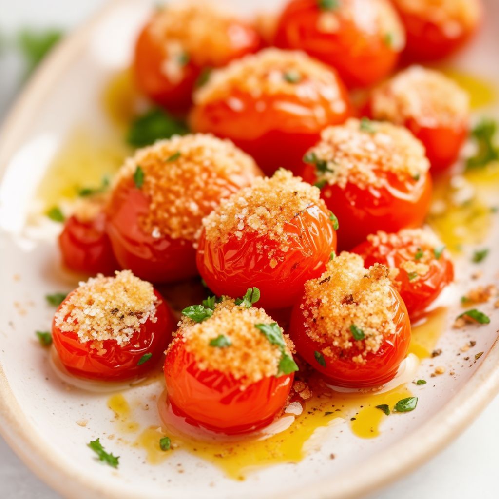 Herb-Crusted Roasted Cherry Tomatoes