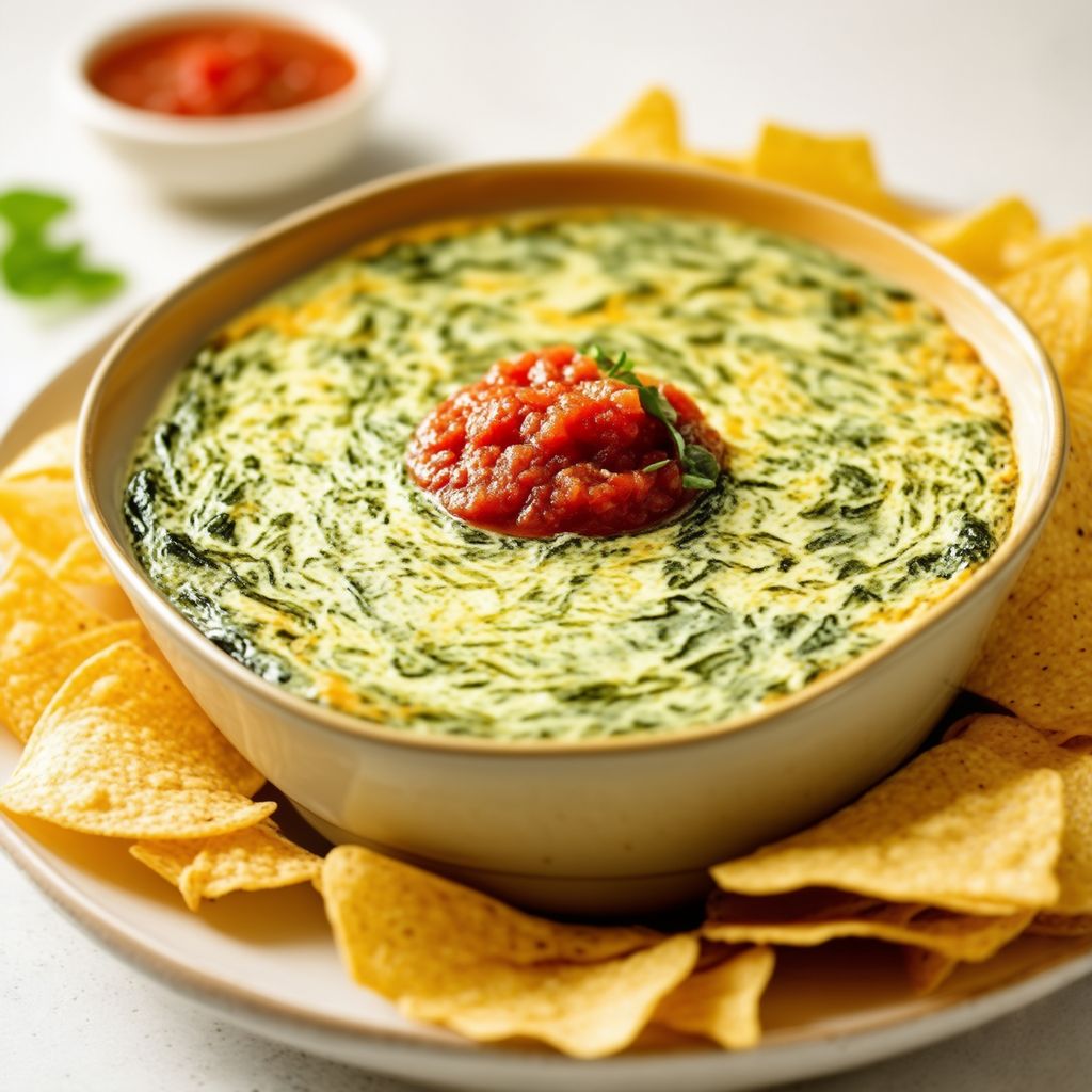 Dip di Formaggio e Spinaci Crema