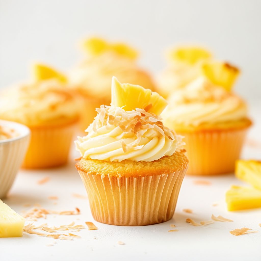 Ananas-Kokos-Delight Cupcakes