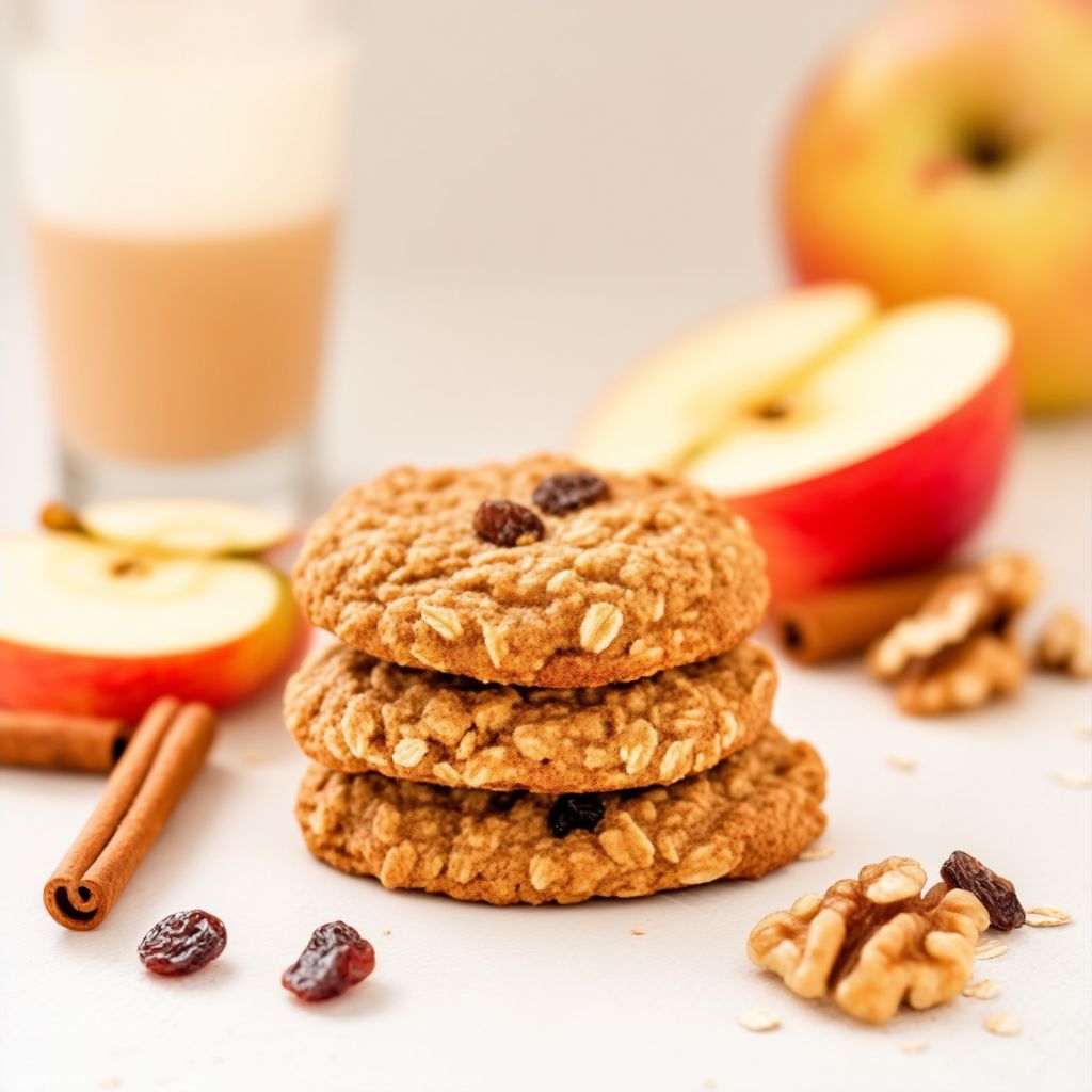 Gewürzte Apfel-Haferkekse