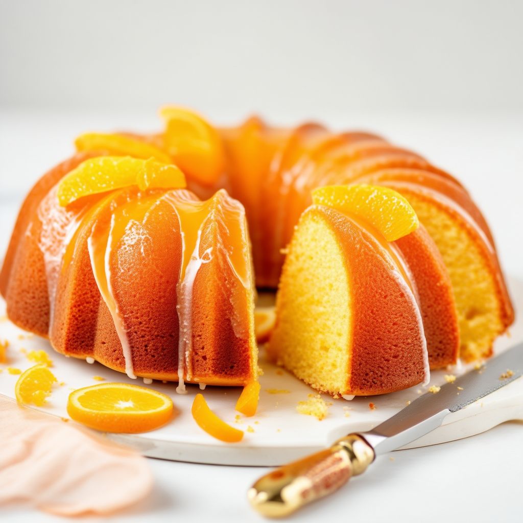 Torta Bundt Agrumata con Glassa all'Arancia