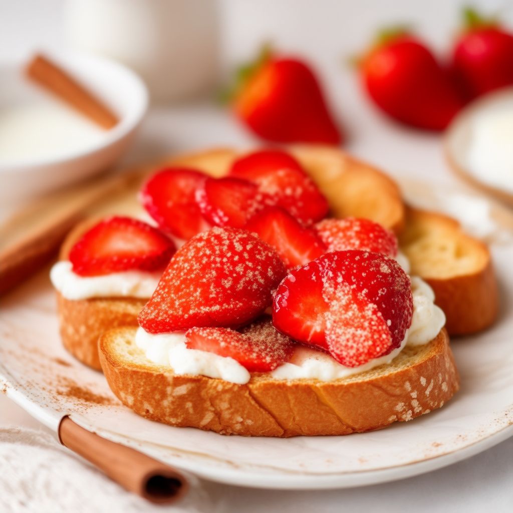 Beeren-Creme-Croissant-Toast