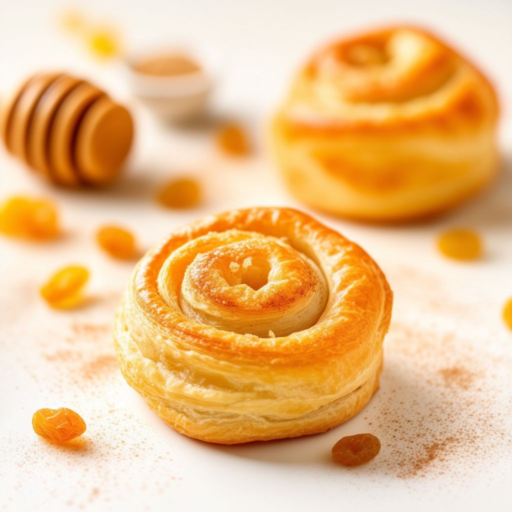 Rotoli di Pasta Sfoglia con Mele Dorate