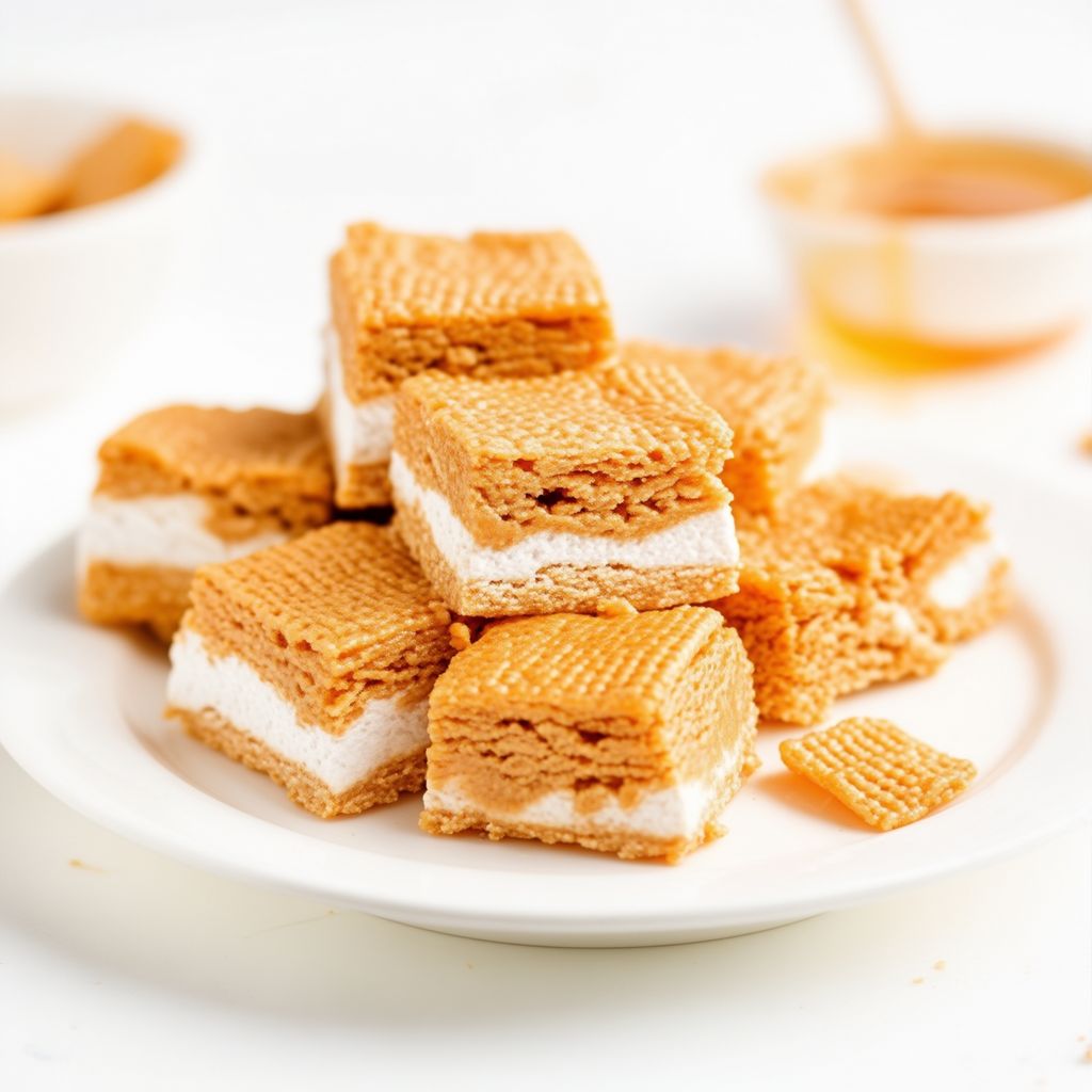 Erdnussbutter-Marshmallow-Cerealschnitten