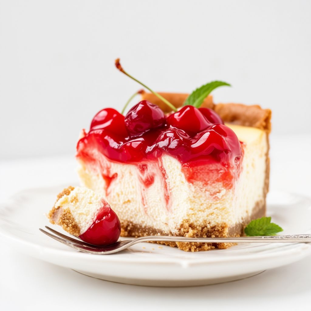 No-Bake Cherry Delight Cheesecake