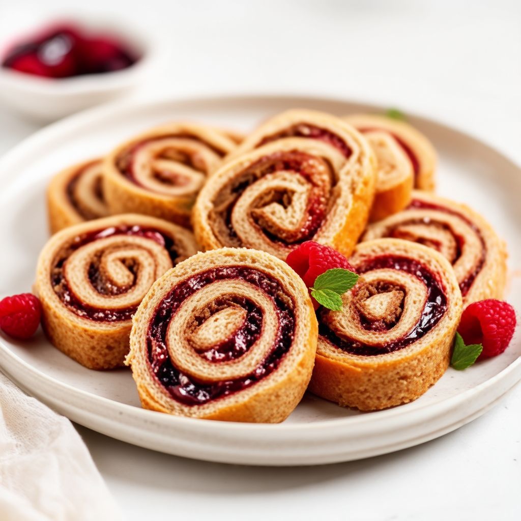 Rotolini di Burro di Noci e Marmellata di Bacche