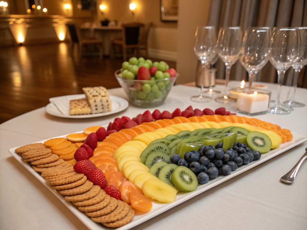 Obst Regenbogen für Kindergeburtstag