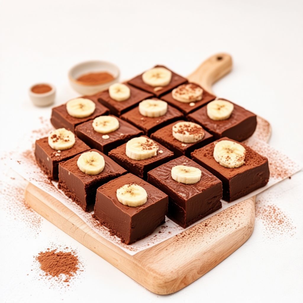 Quadrati di Fudge al Cioccolato e Banana