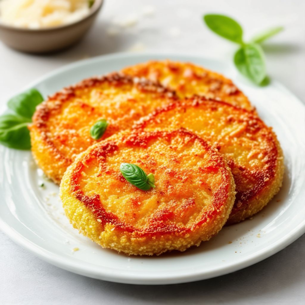 Knusprige Parmesan gebratene grüne Tomaten