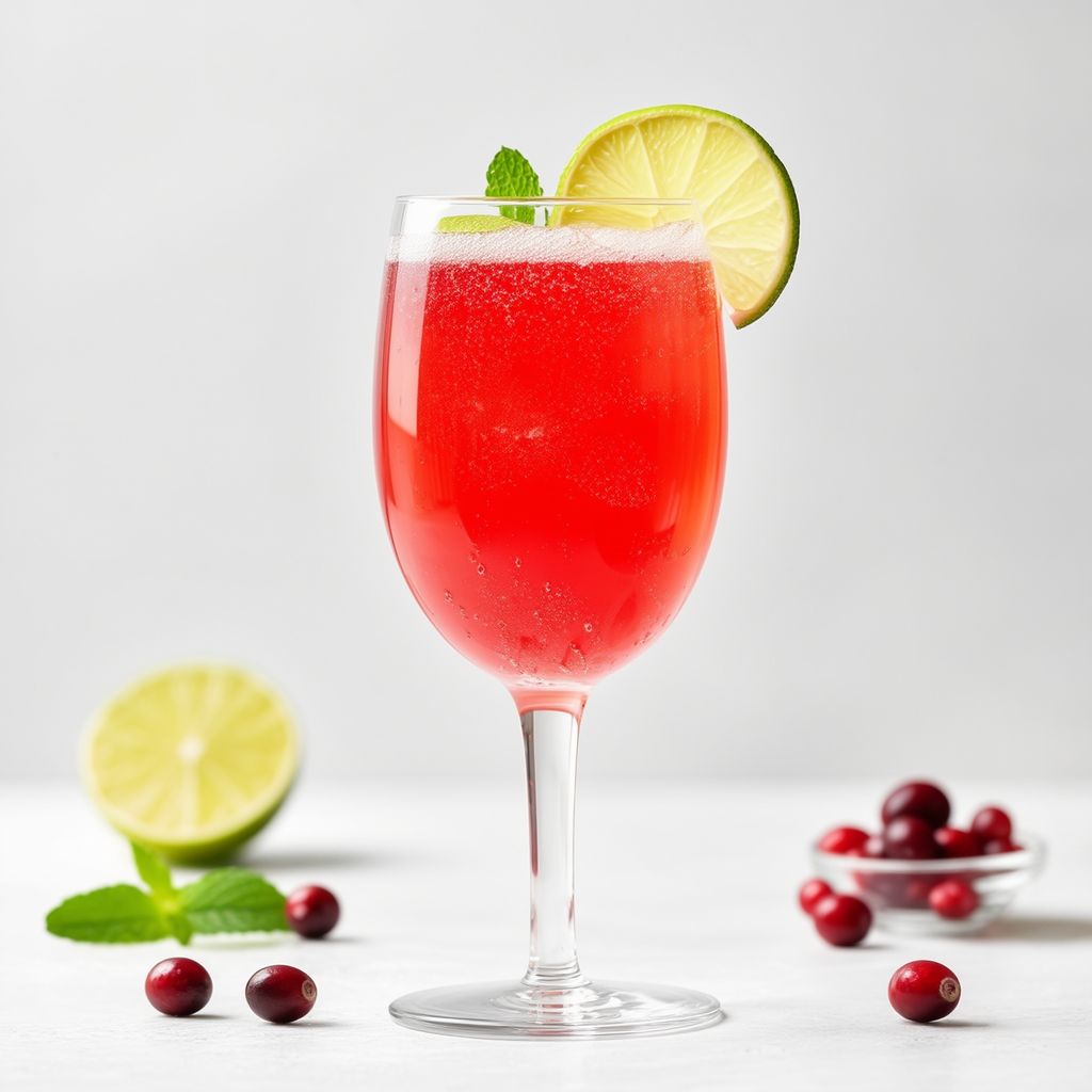 Cranberry Lime Sparkler