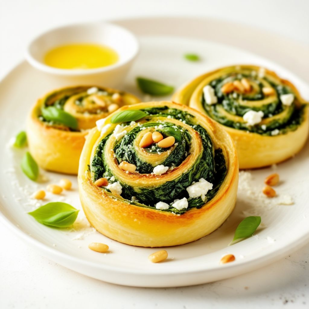 Savory Spinach and Cheese Swirls