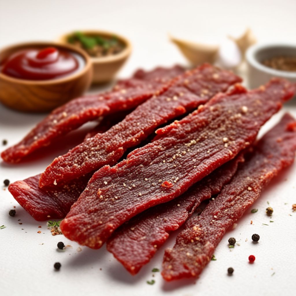 Herzhafter hausgemachter Beef Jerky