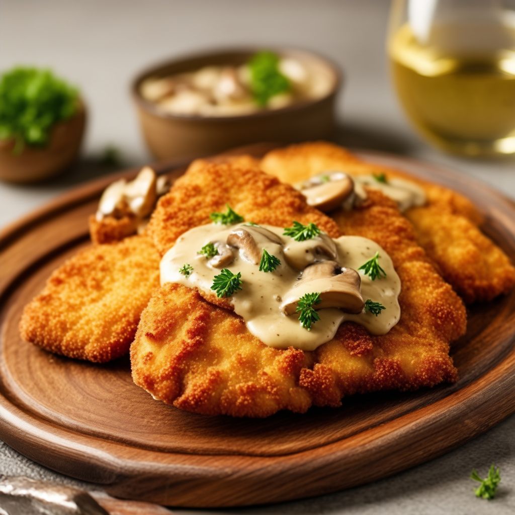 Cremige Pilz-Schweineschnitzel