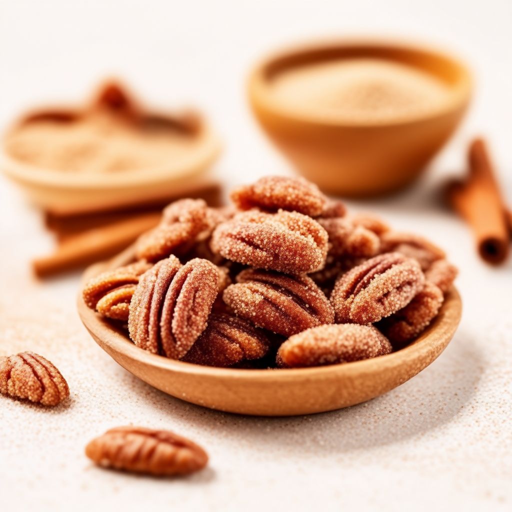 Crispy Cinnamon Sugar Pecans