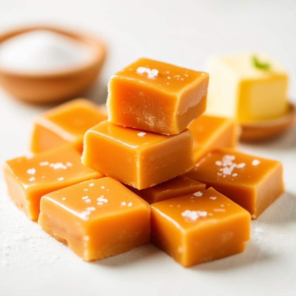 Goldene Butter-Toffee-Quadrate