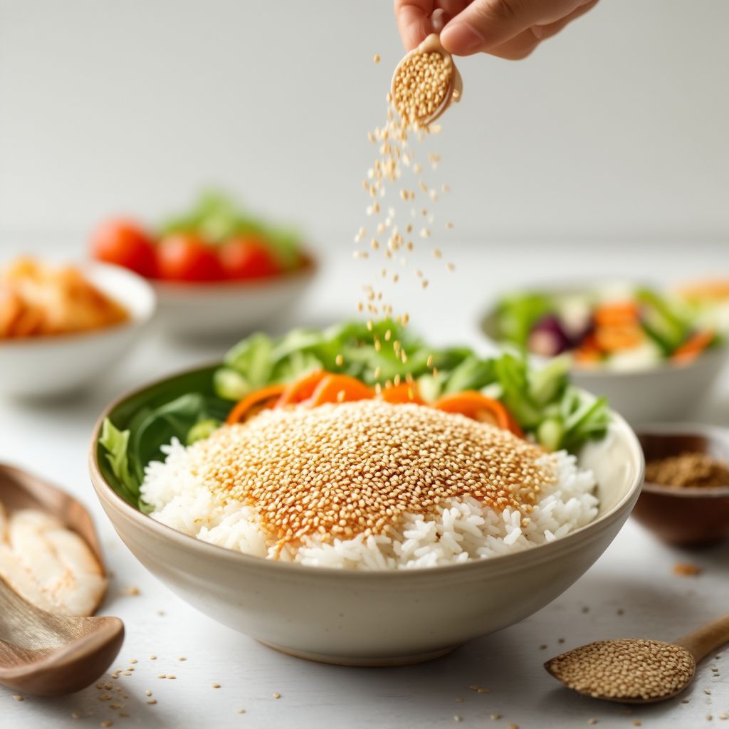Goldene Sesamgewürzmischung