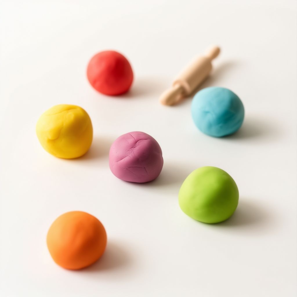 Homemade Colorful Playdough