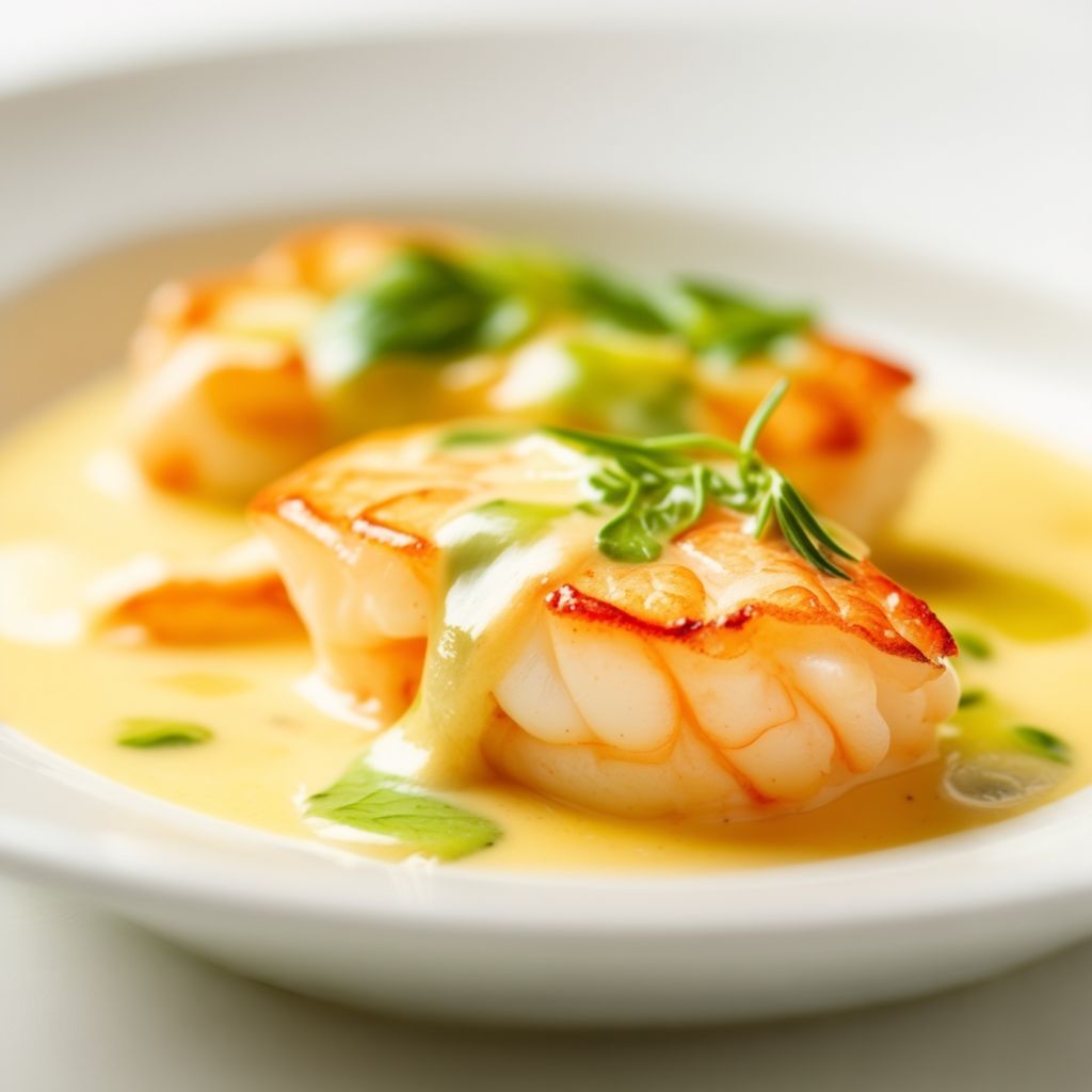 Würzige Zitronencremesauce für Meeresfrüchte