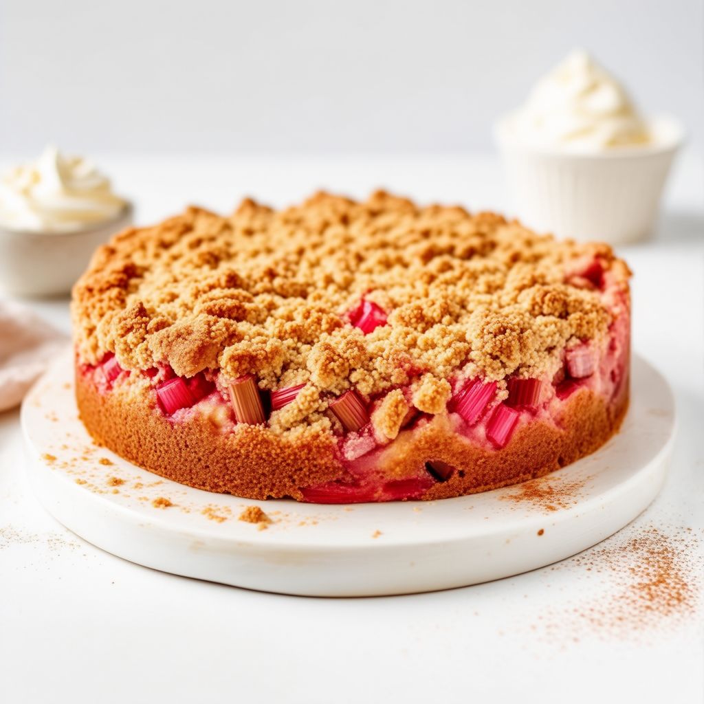 Torta di Rabarbaro con Crumble