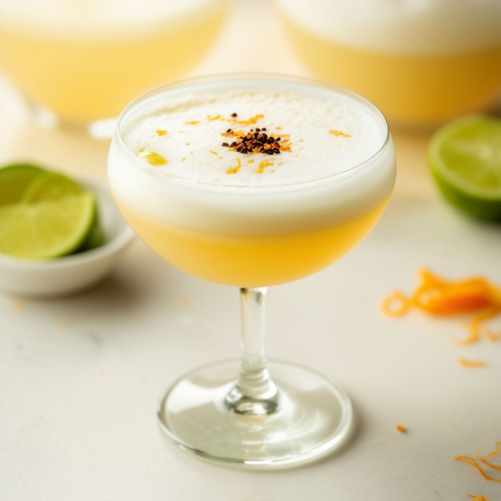 Klassischer peruanischer Pisco Sour mit einem Twist