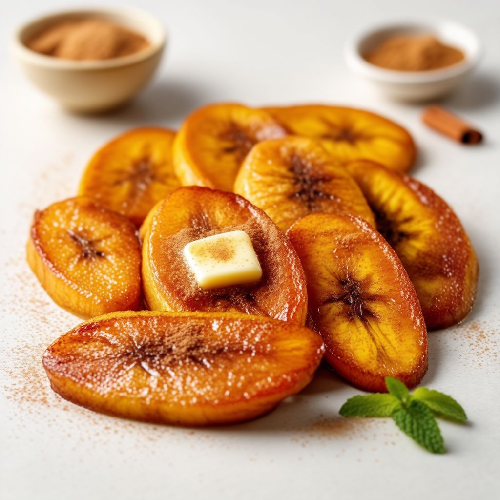 Karamellisierte Süßplantains