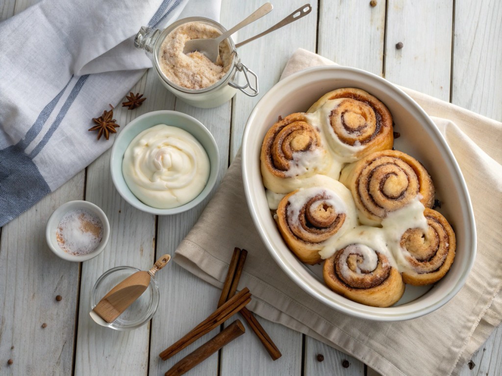 Cinnamon Rolls – Zimtschnecken mit Frischkäse-Frosting