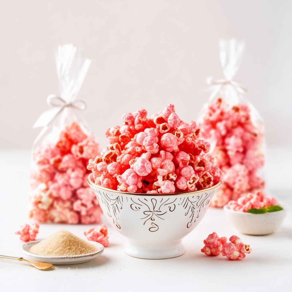 Pink Caramel Popcorn Delight