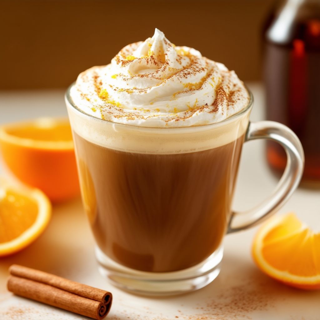Orange Zimt Genuss Kaffee