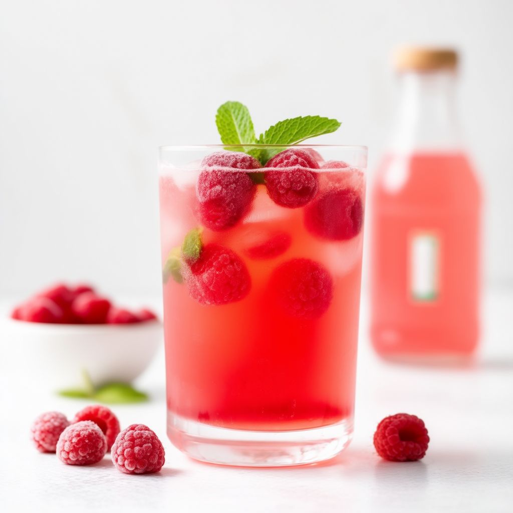 Refreshing Raspberry Mint Spritzer