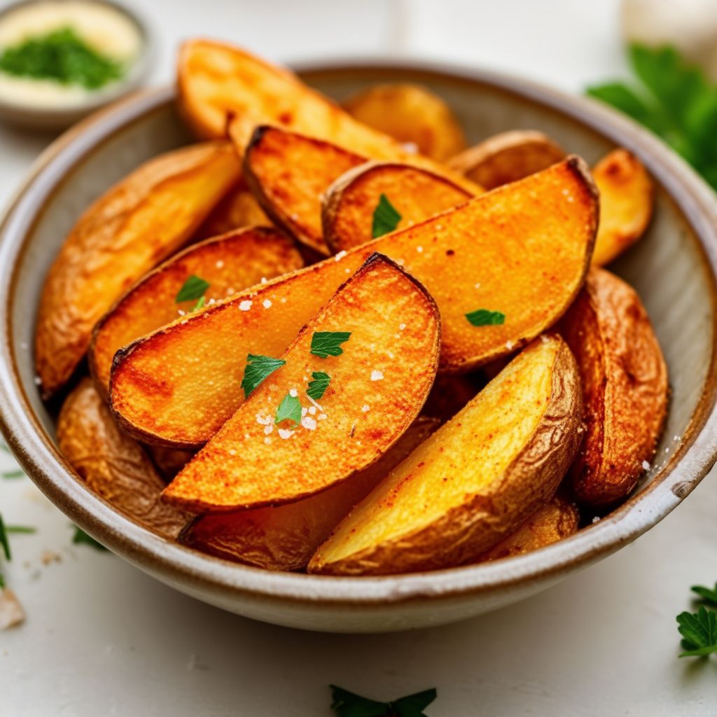 Crispy Parmesan Potato Wedges