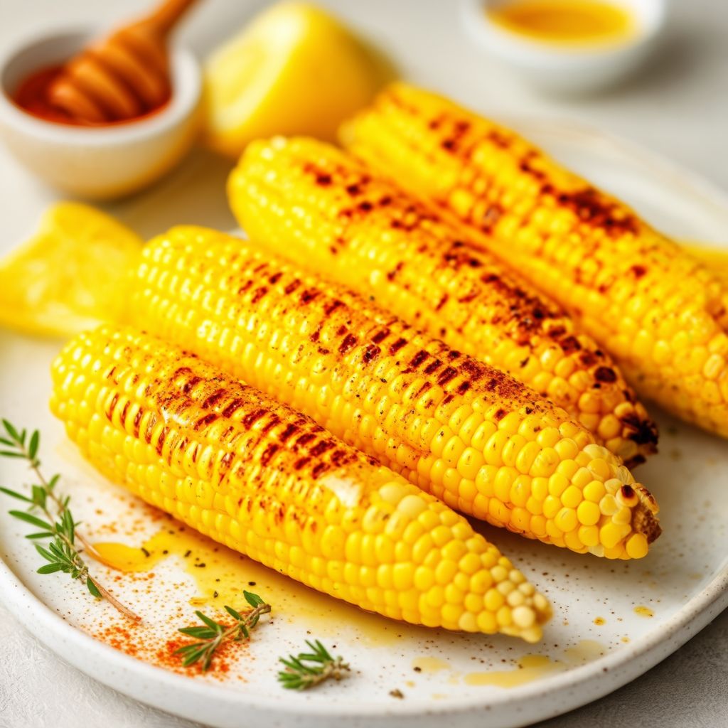 Süßer und herzhaft gegrillter Mais
