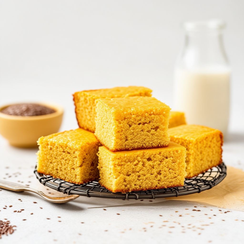 Goldene Vegane Maisbrot-Delikatesse