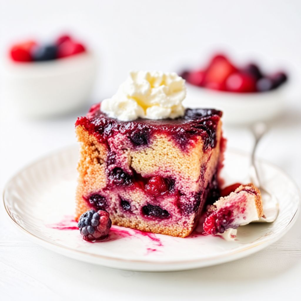 Beeren-Glück Puddingkuchen
