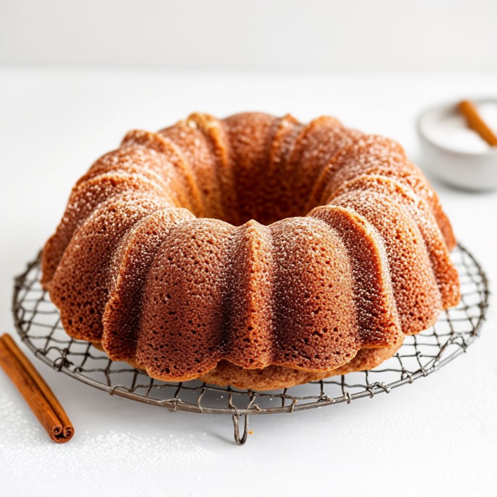 Cinnamon Oatmeal Bundt Cake