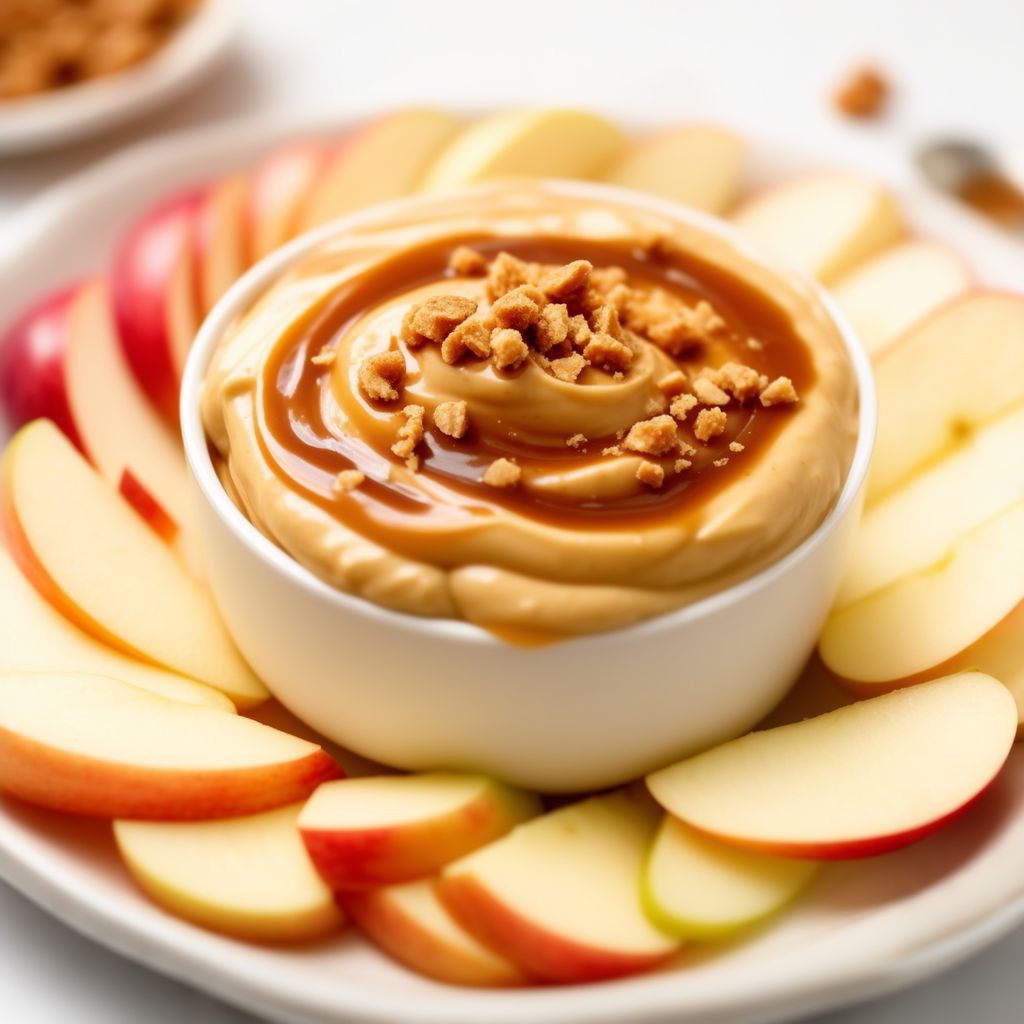 Dip di Mele Caramellate e Toffee Crema