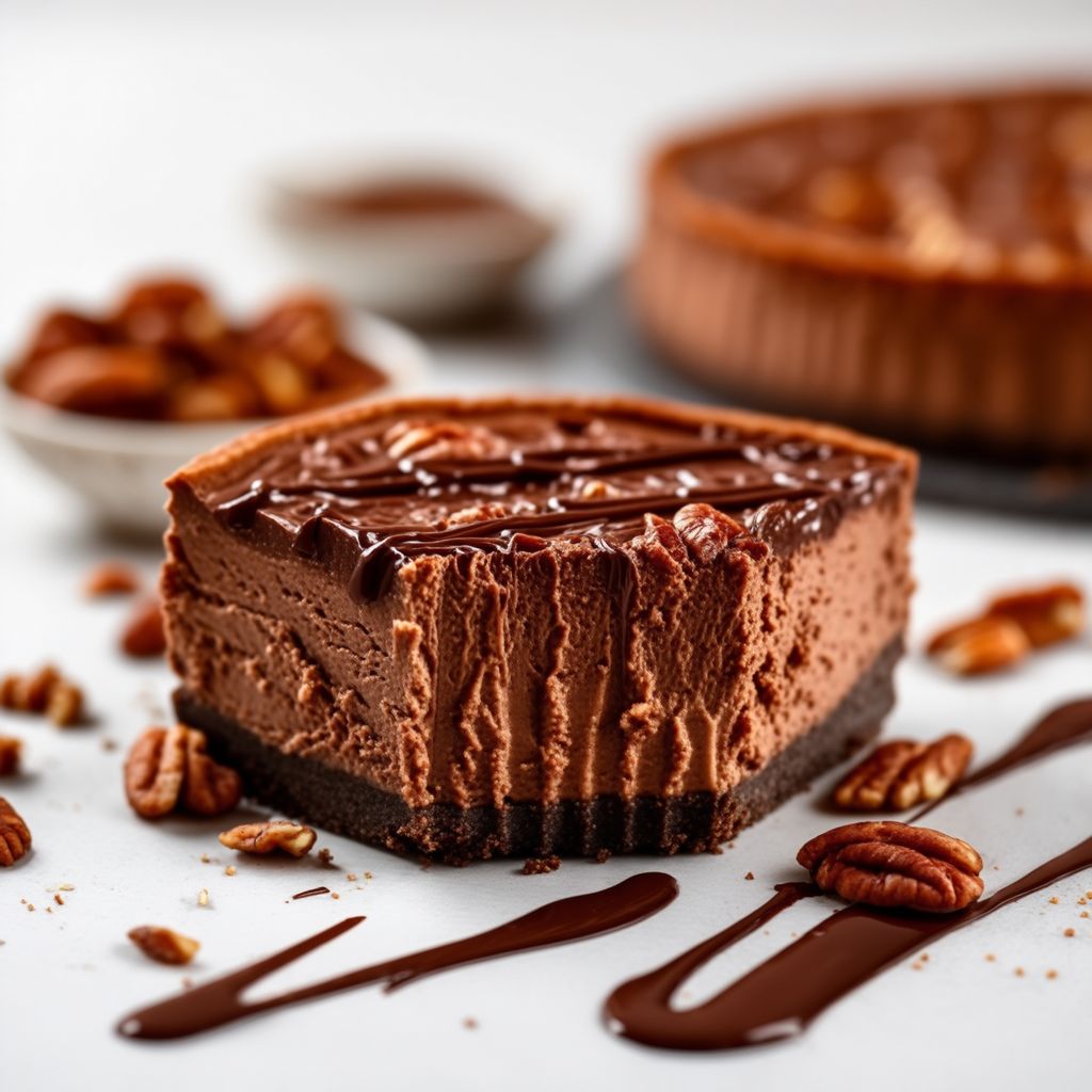 Torta di Cheesecake al Cioccolato e Pecan