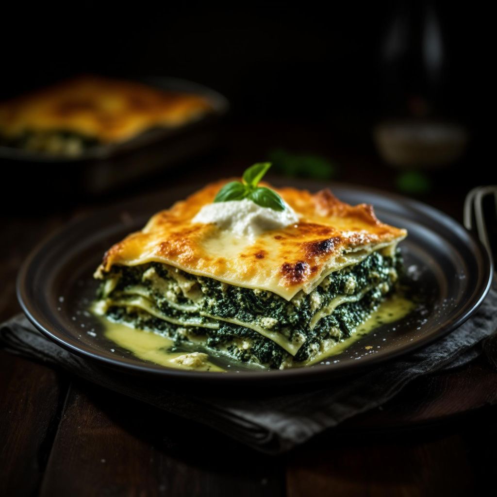 Spinat-Feta-Lasagne