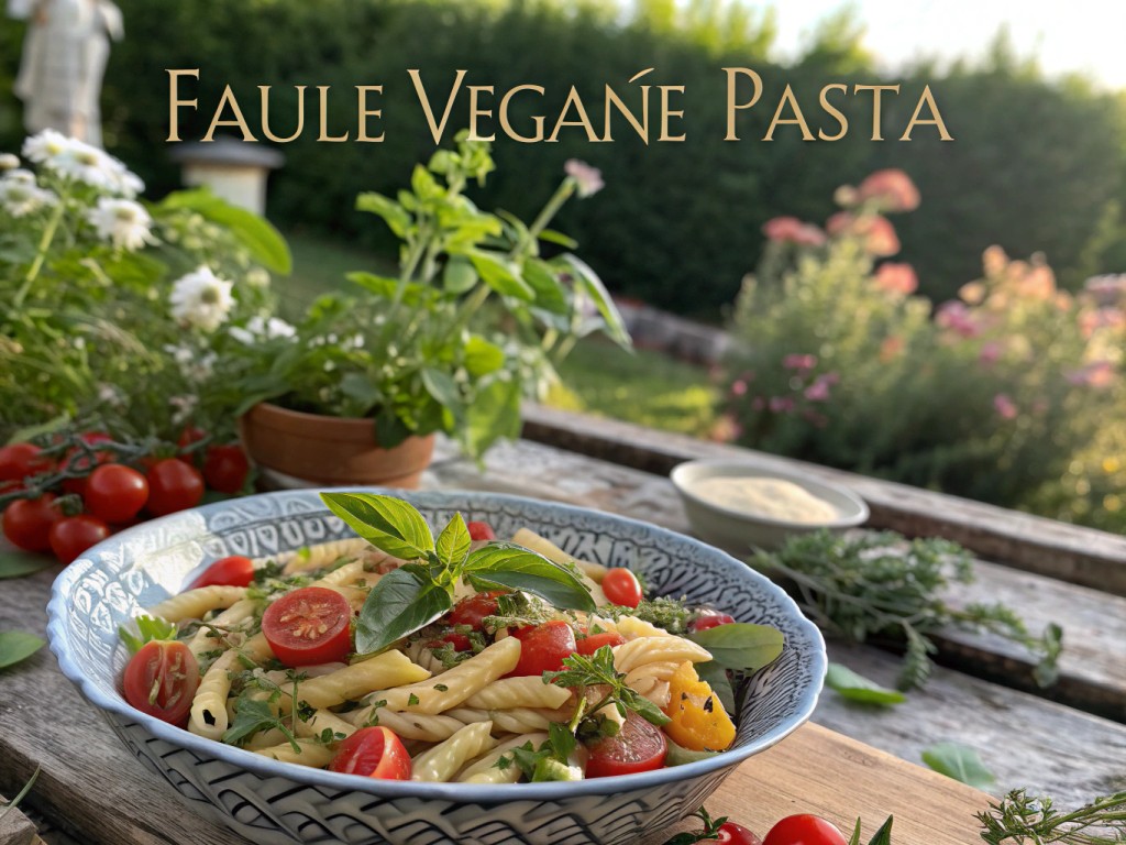 Faule vegane Pasta