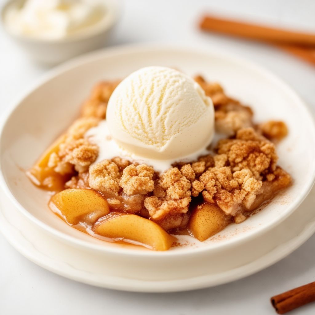 Delizia di Crumble di Mele e Cannella