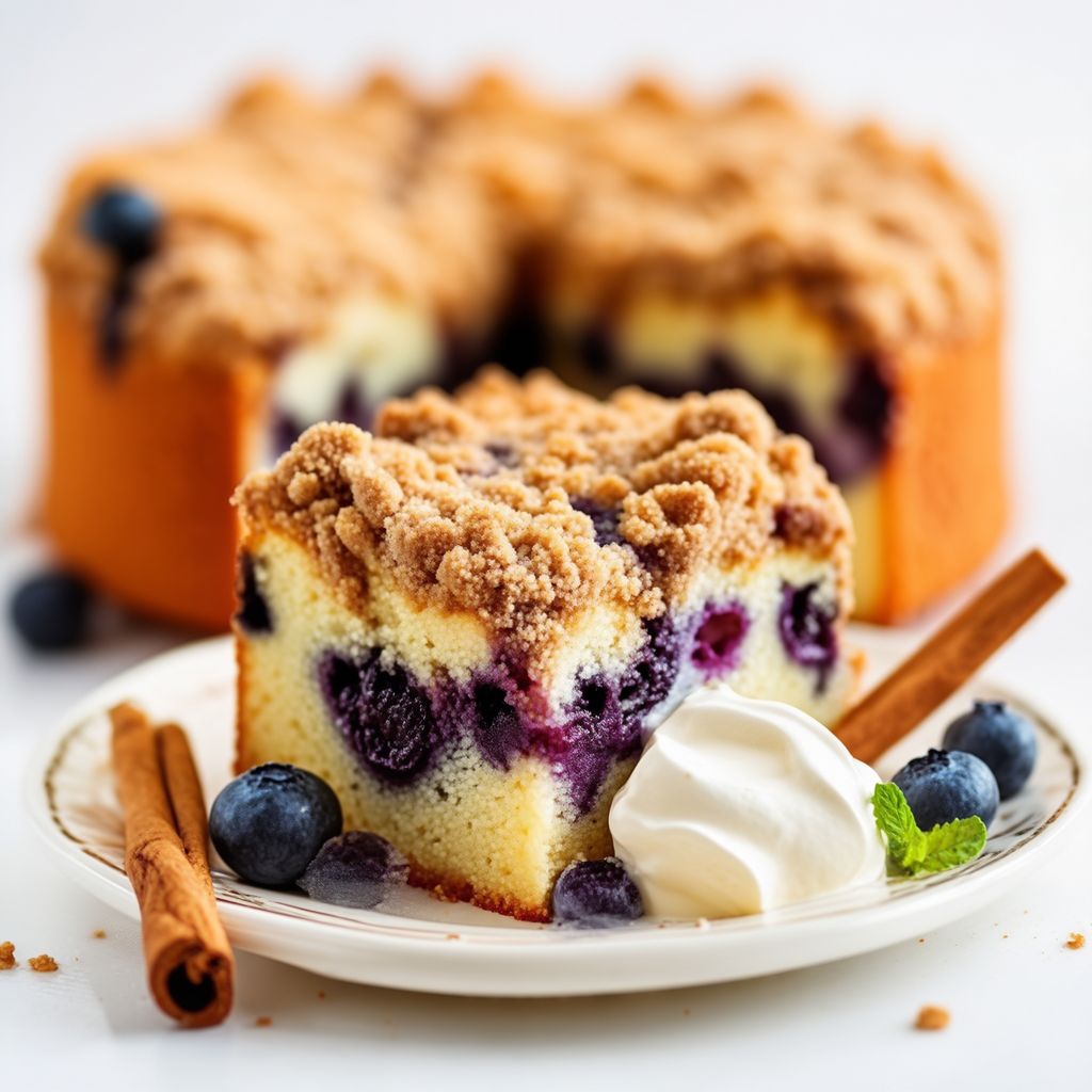 Torta Streusel ai Mirtilli