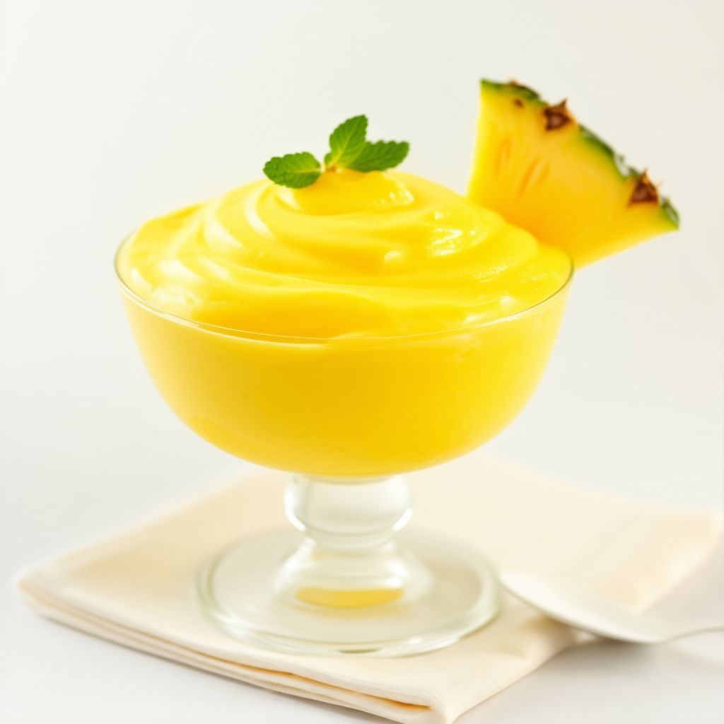 Cremige Ananas-Delikatesse