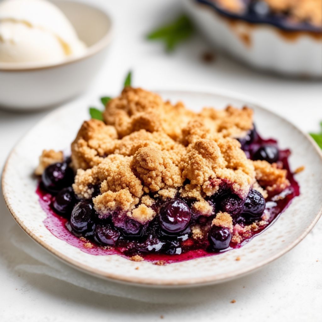Delizia Rustica di Crumble ai Mirtilli