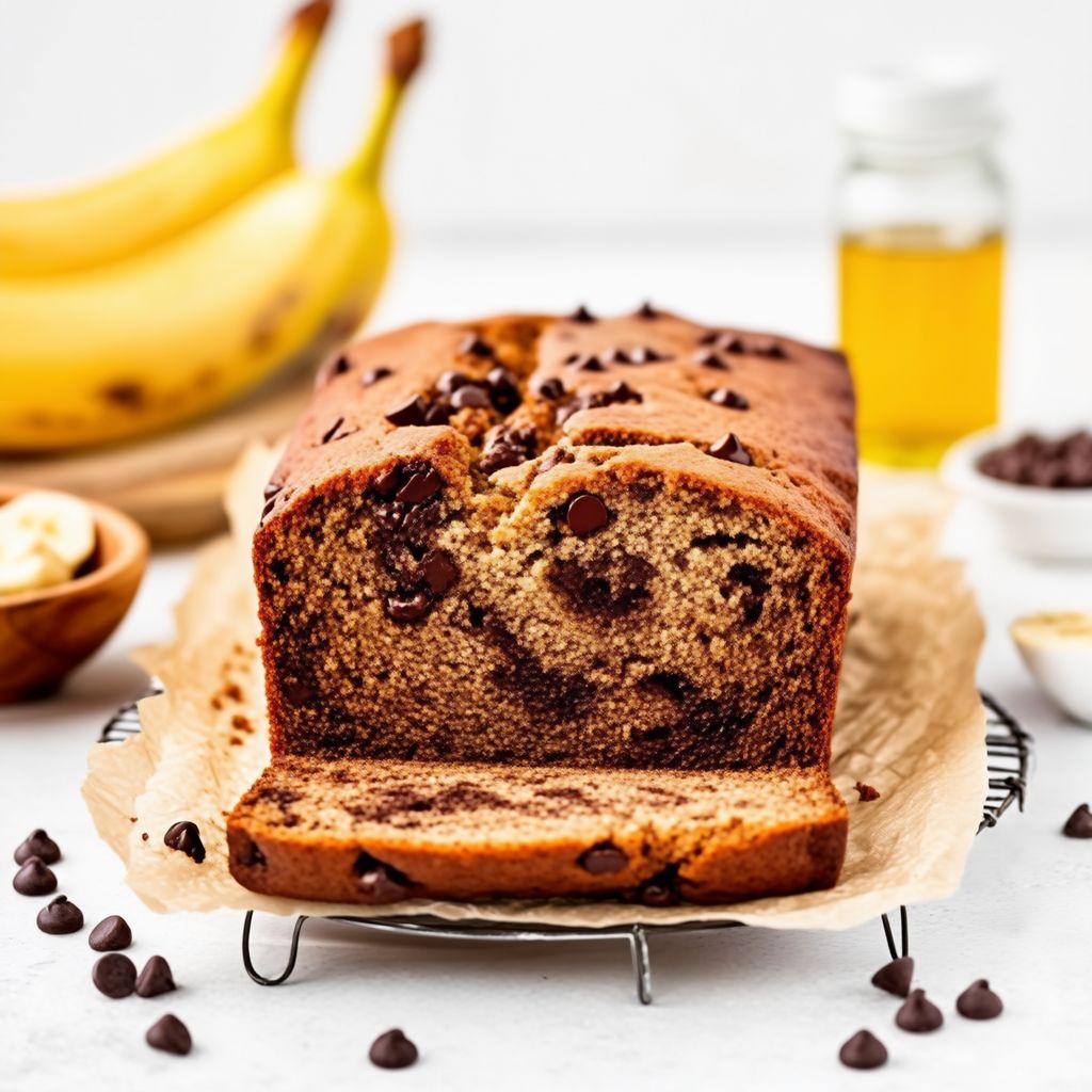 Plumcake alla Banana con Gocce di Cioccolato