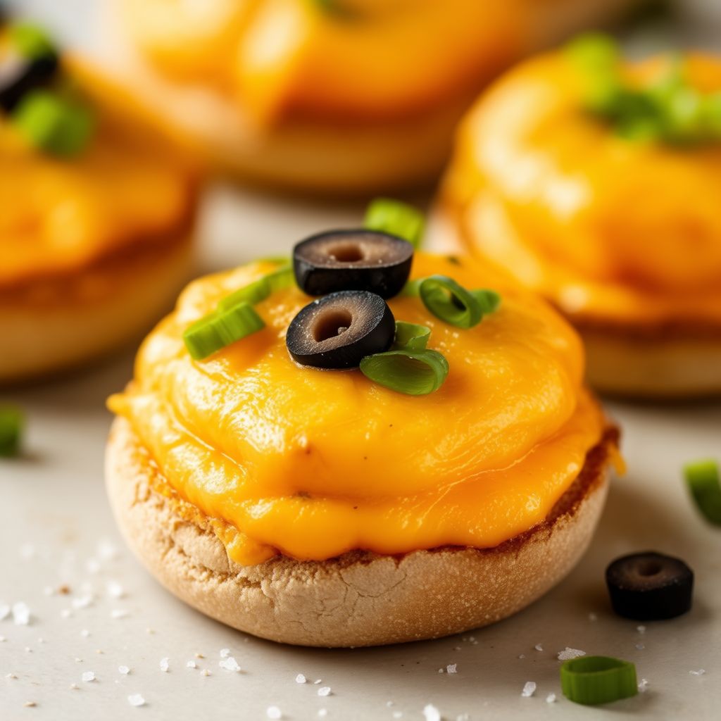 Cheesy Olive English Muffin Bites