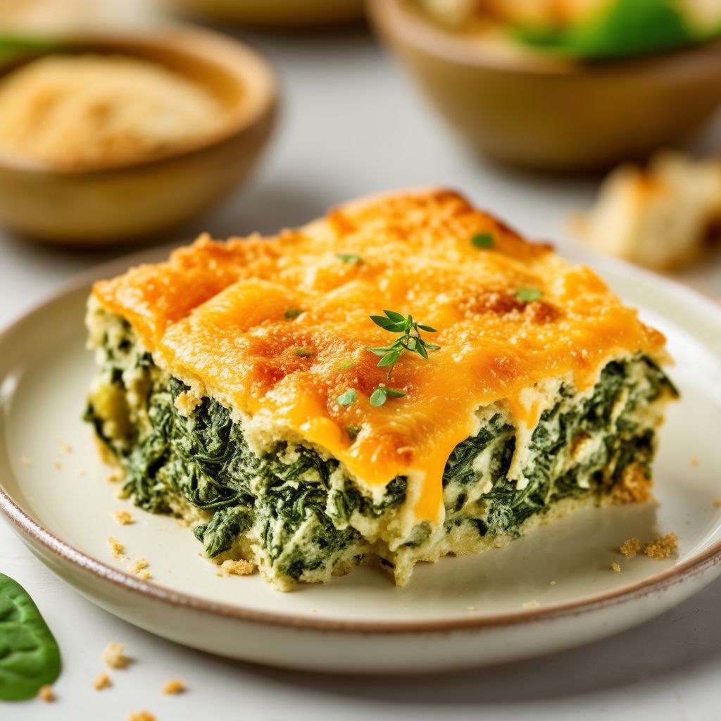 Cheesy Spinach Bake