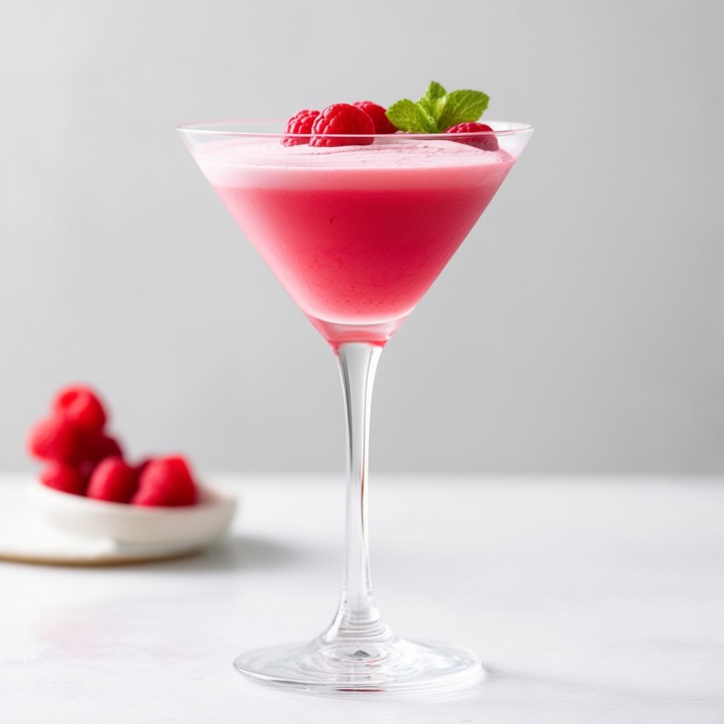 Cremiger Himbeer Bliss Martini